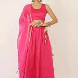 KAANCHIE NANGGIA Embellished Semi-Stitched Lehenga & Blouse With Dupatta-picture-31