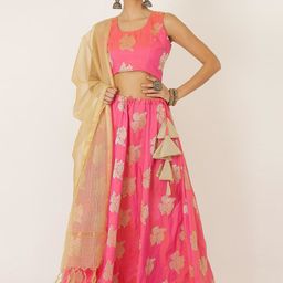 KAANCHIE NANGGIA Semi-Stitched Lehenga & Blouse With Dupatta-picture-52