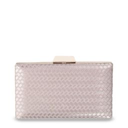 Metro Rose Gold Textured Box Clutch-image-34
