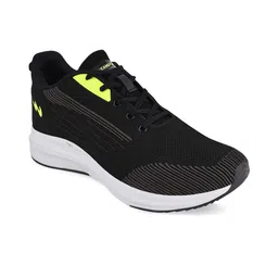 Campus Men Black Mesh Running Shoes-14