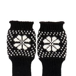 Bharatasya Kids Black & White Patterned Hand Gloves-27