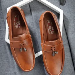 Action Men Textured Formal Loafers-image-8