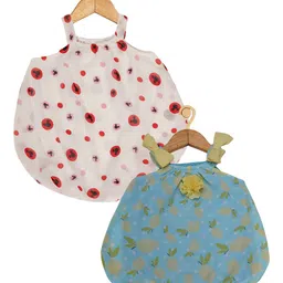 Creative Kids Infant Girls Pack of 2 Printed Shoulder Straps A-Line Dresses-43