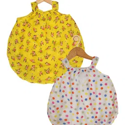Creative Kids Infant Girls Pack of 2 Printed Rompers-image-76