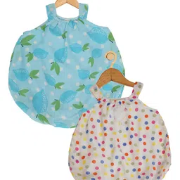 Creative Kids Infant Girls Pack of 2 Printed Romper Dresses-image-72