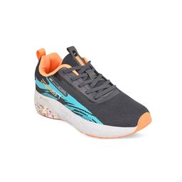 Campus Unisex Kids Grey Melange Mesh Running Shoes-24