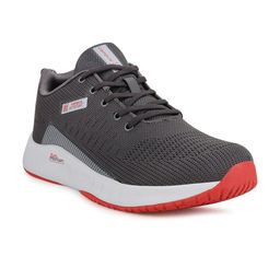 Campus Men Grey Melange Mesh Running Shoes-picture-2