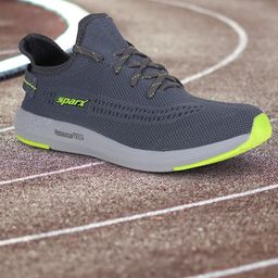 Sparx Men Grey Mesh Running Non-Marking Shoes-12