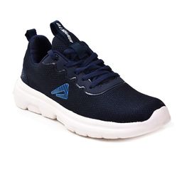 IMPAKTO Men Navy Blue Mesh Running Non-Marking Shoes-picture-5