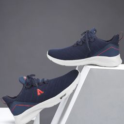 Aqualite Men Elastic Fit Technology Non-Marking Running Sports Shoes-picture-5