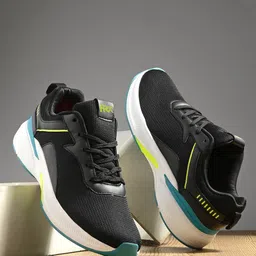 HRX by Hrithik Roshan Men Black & White Mesh Running Shoes-19