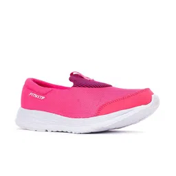 Khadims Women Pink Textile Walking Non-Marking Shoes-image-20