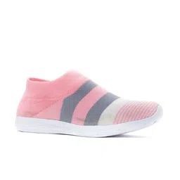 Khadims Women Pink Textile Walking Non-Marking Shoes-image-64