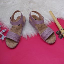 Sherrif Shoes Women Purple Textured Party Platform Heels-6