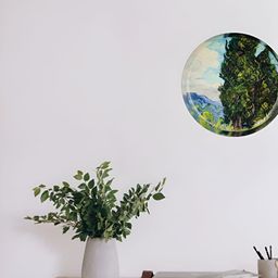 Homspurts Green Printed Metal Wall Plates-picture-47