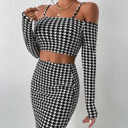Dream Beauty Fashion Checked Mini Skirts-image-60