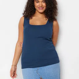 Trendyol Pack Of 2 Lightly Padded Sleeveless Camisoles-image-16