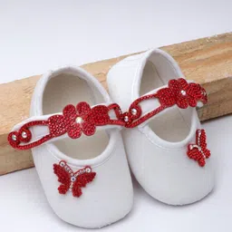 BAESD Infants Girls Embellished Cotton Booties-54