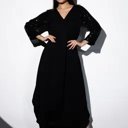 Swtantra Sequin Embellished V-Neck Jumpsuit-image-58
