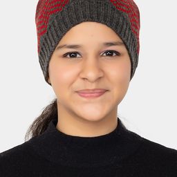 513 Girls Self Design Pompom Acrylic Beanie-image-87