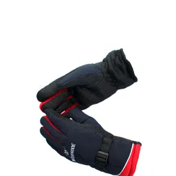 Alexvyan Set Of 2 Self Design Snow & Windproof Winter Gloves-image-3