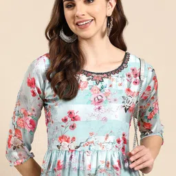 SHOWOFF Floral Printed Chiffon Maxi Dress-image-52