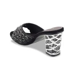 Mochi Embellished Open Toe Block Heels image 3