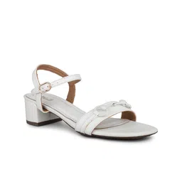 Inc 5 Textured Buckle Detail Block Heels image 2