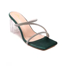 Brauch Embellished Open Toe Block Heels image 2