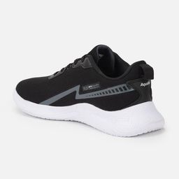 Aqualite Men Black Mesh Running Non-Marking Shoes image 2