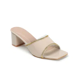 Retro Walk Colourblocked Block Peep Toes image 2
