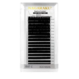 NAGARAKU Laser Beehive Longer Lasting 16 Rows Eyelash Extension - Curl C image 2
