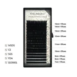 NAGARAKU Premium Classic 16 Rows Tray 7-15mm False Eyelash Extensions - Curl-D 0.03 image 5