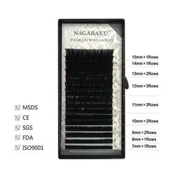 NAGARAKU Premium Classic 16 Rows Tray 7-15mm False Eyelash Extensions - Curl-D 0.15 image 5