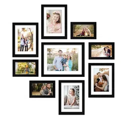 RANDOM Set Of 9 Black Solid Individual Photo Frames image 2