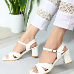 ICONICS Open Toe Block Heels image 5