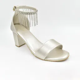 SHRIVAS BY ARCHITA MEHTA Embellished Open Toe Block Heels image 3