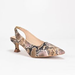SCENTRA Textured Pointed Toe Kitten Heel Mules image 2
