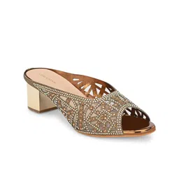 CLOG LONDON Embellished Block Peep Toes image 5