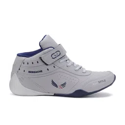 BERSACHE Men Grey Mesh Running Shoes image 5
