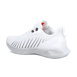 JQR Men BOUNCER White Mesh Lace-Up Running Shoes image 5