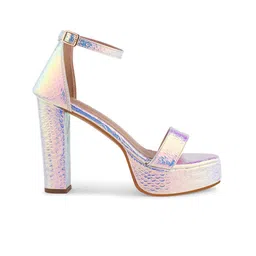 SHUZ TOUCH Block Heels Closed Back Sandals image 4