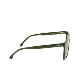 OPIUM Men Brown Lens & Green Rectangle Frame Sunglasses with Polarised LensOP-1913-C04 image 5