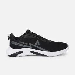 Aqualite Men Black Mesh Running Non-Marking Shoes image 3