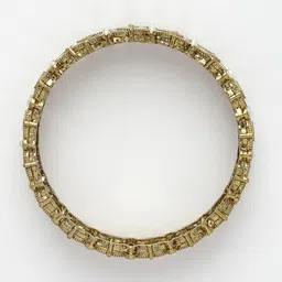 Anouk Set Of 2 Gold-Plated & Kundan-Studded Bangles image 3