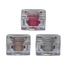 Veoni BELLE Set of 3 Holographic Ultra Fine Iridescent Laser Glitter Eyeshadow - 5 g each-image-89
