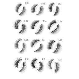 IMAGIC 10 Pairs Black Natural & Soft Handmade 3D False Eyelashes - L01 image 5
