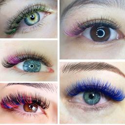 NAGARAKU 8 Colors Rainbow False Eyelash Extensions - Curl C 13/0.15 image 2