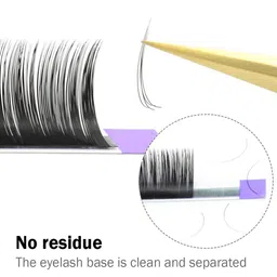 NAGARAKU Premium Classic Matte Black 16 Rows Synthetic Eyelash Extensions - Curl B image 2