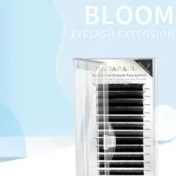 NAGARAKU W 3D Bloom Volume Premade Cluster 12 Rows Eyelash Extension - Curl D - 0.07/9 image 4